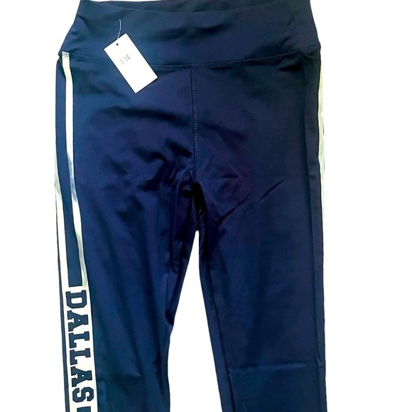 LYDAA activewear joggers navy blue stretch side stripes Dallas NWT Women L/XL - Picture 5 of 12